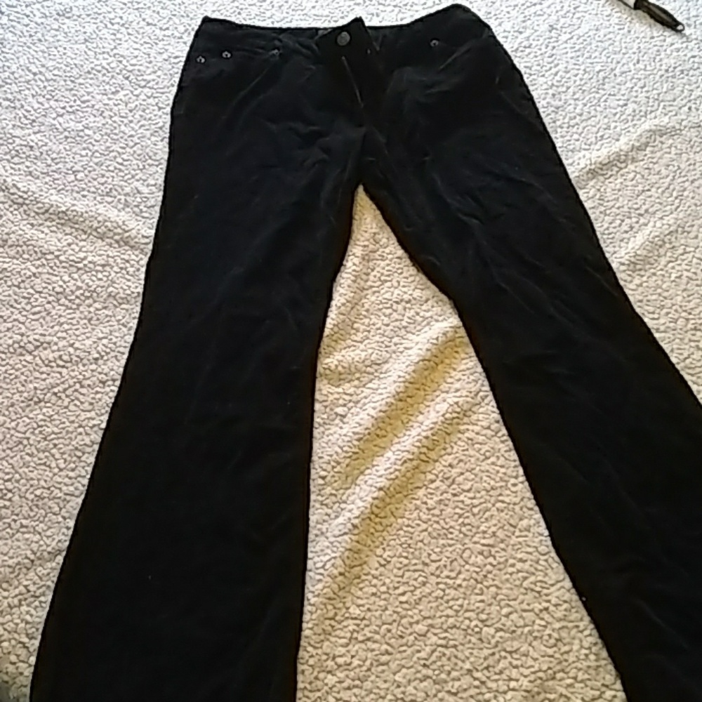 Black flare leg pants